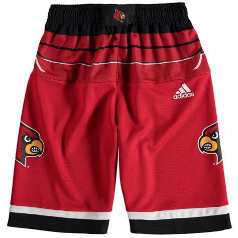 adidas men's louisville cardinals replica basketball white shorts|adidas red louisville cardinals.